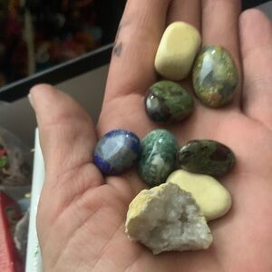 Assorted Polished Stones and Geode